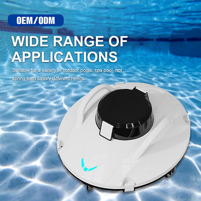 Swimming Pool Vacuum ABS 80Sqm Pool Robot Cleaner For Inground Pools