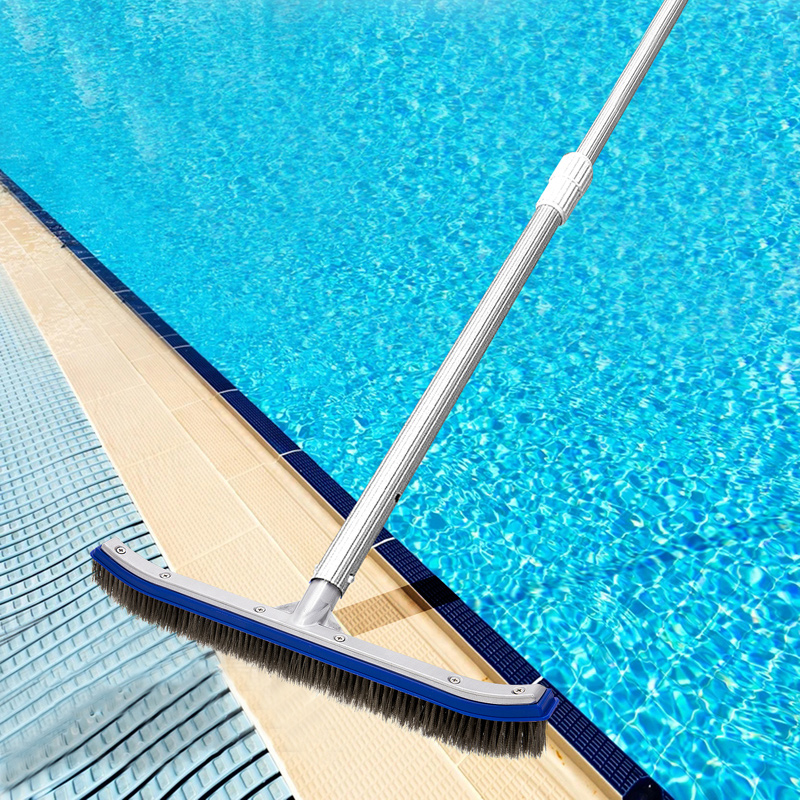 Swimming Pool Salvage Net with Telescopic Rod Fish Pond Skimmer Leaf Garbage Catcher Pouch Fishing Net Pool Cleaning Supplies