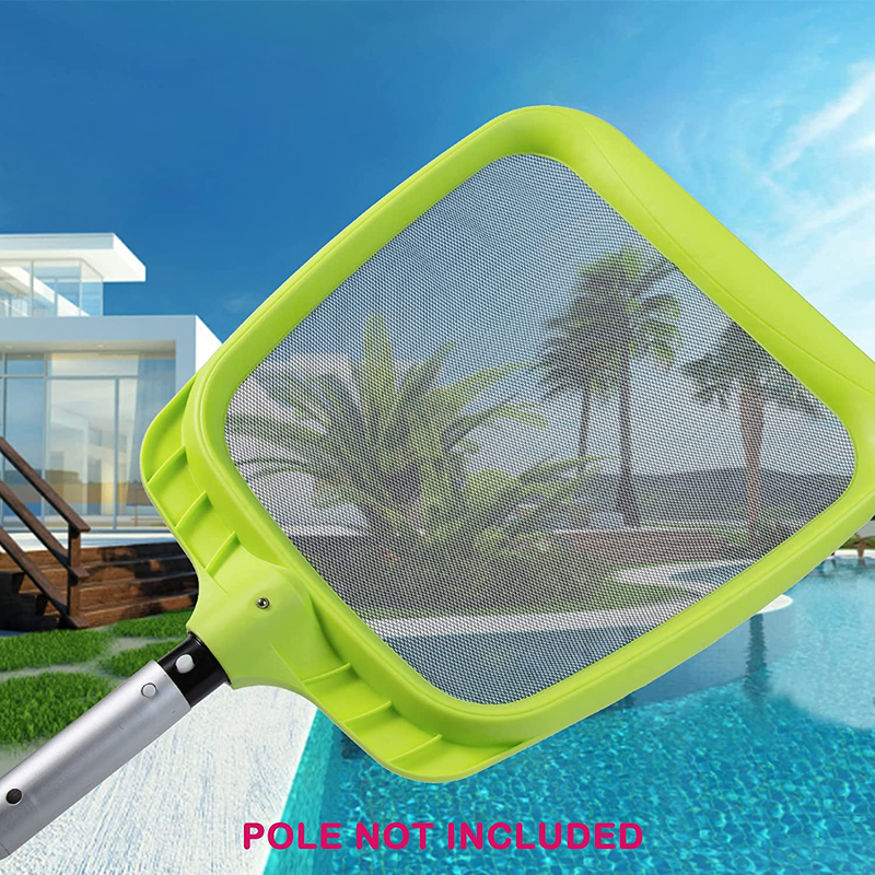 Pool Skimmer - Reinforced Frame & Large Opening Durable Nylon Leaf Rake Net,for Spa Pond Swimming Pool, Pool Cleaning Supplies and Accessories