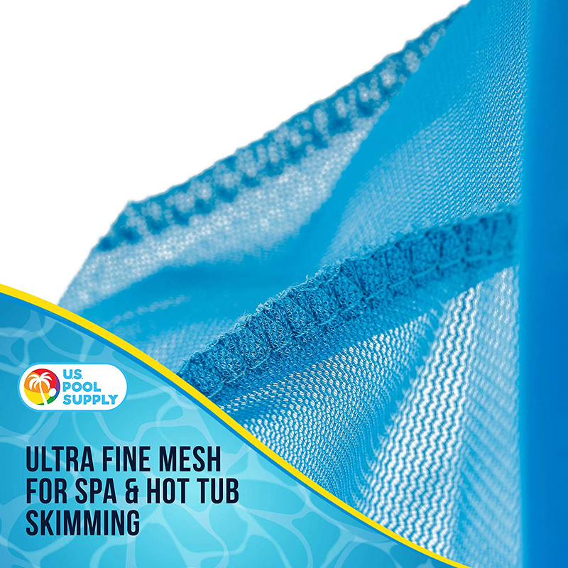 Professional Pool Skimmer Net,Aluminum Telescopic Pole Leaf Skimming Net, Detachable Pole,Quick Cleaning of Debris and Leaves on The Ground and in The Swimming Pool