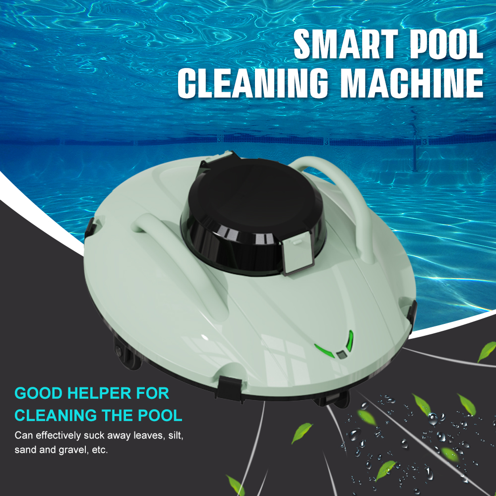 2022 New 5000mAh Intelligent Rechargeable Cordless Swimming Pool Robot Automatic Pool Water Cleaner