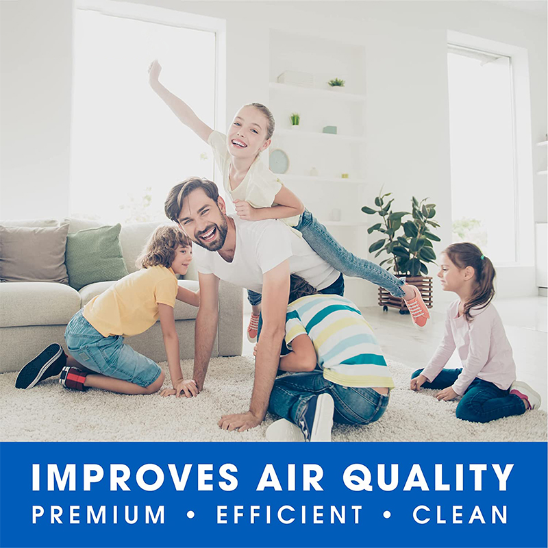 Air Purifier Filter Replacement with High-Efficiency Activated Carbon + True HEPA Combo Compatible with Pack of 3