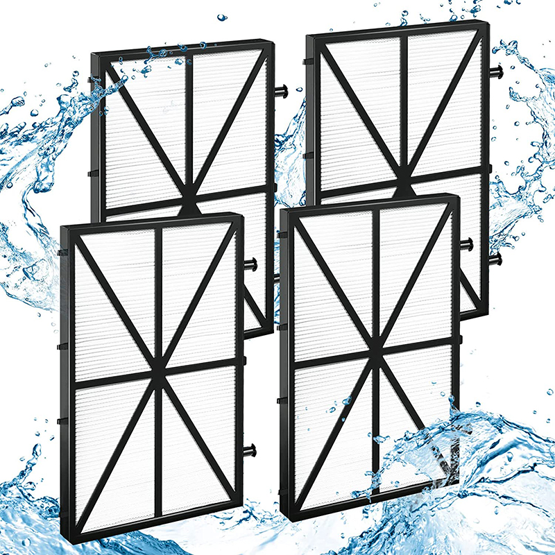 Ultra Fine Cartridge Filter Panels,4 Pack Robotic Pool Cleaner Black and White